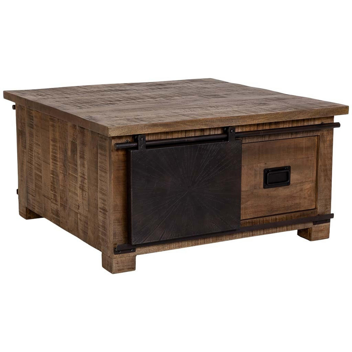 COUCHTISCH aus holz 90x90x46cm - Braun, Holz (90/90/46cm) - Wanderlust