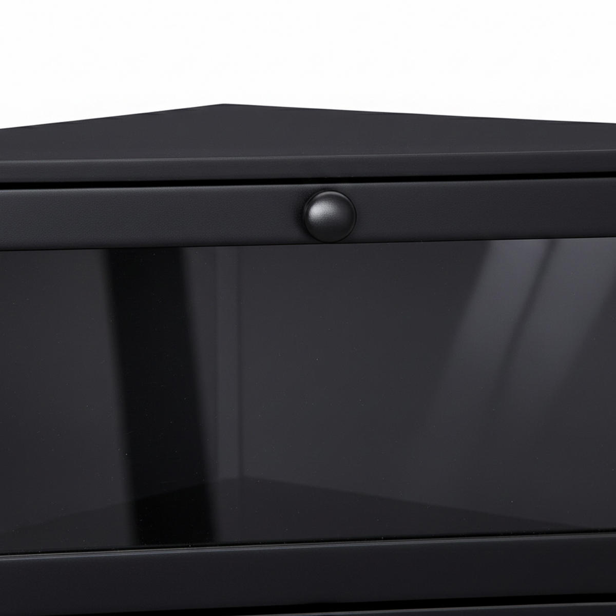 ROHOVÝ chlebník - čierna, drevo/plast (40/35/27.5cm) - Relaxdays