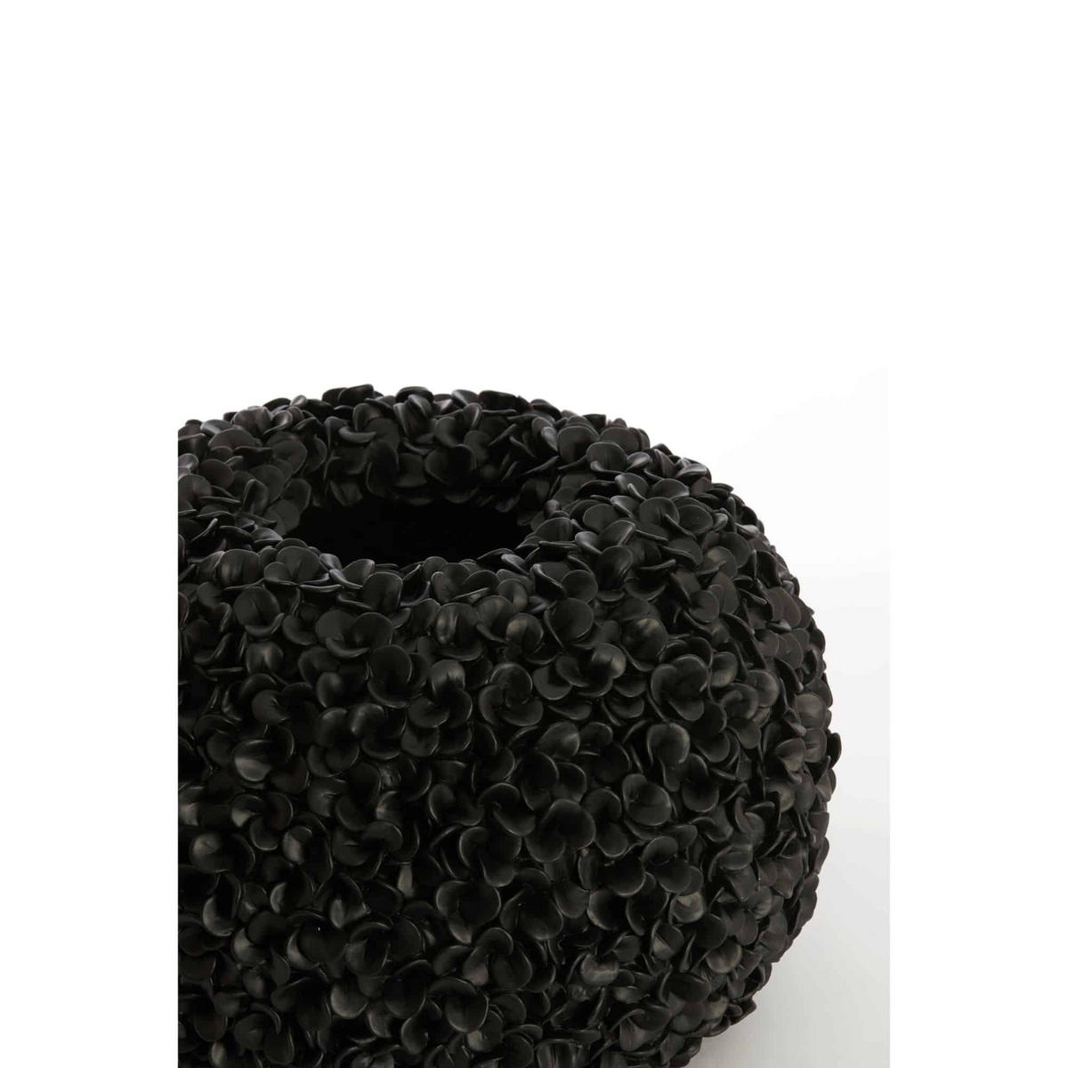 VASE Phylia Schwarz 47.5/47.5/30 cm - Schwarz, Kunststoff (30cm) - Light & Living