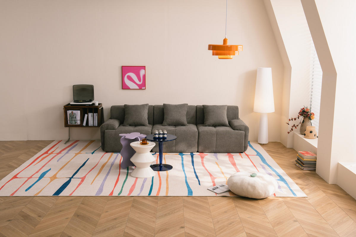 3-SITZER-SOFA Chenille Aschbraun - Braun, Textil (260/73/95cm) - MILYsofa