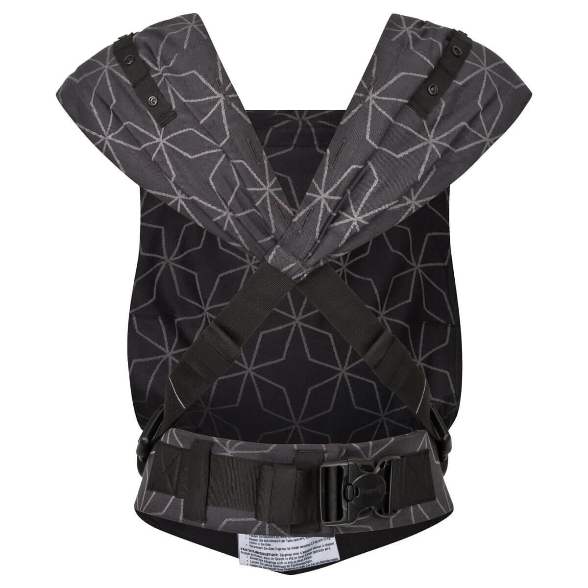 BABYTRAGE Primeo - Anthrazit/Hellgrau, Textil (26.5/7.2/38.5cm) - Hoppediz