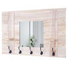 WANDGARDEROBE MIT SPIEGEL Braun - Braun, Holz (90/60/14cm) - MCW