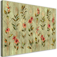 WANDBILD lilia gelbe blume - Beige, Textil (60/40cm) - Feeby