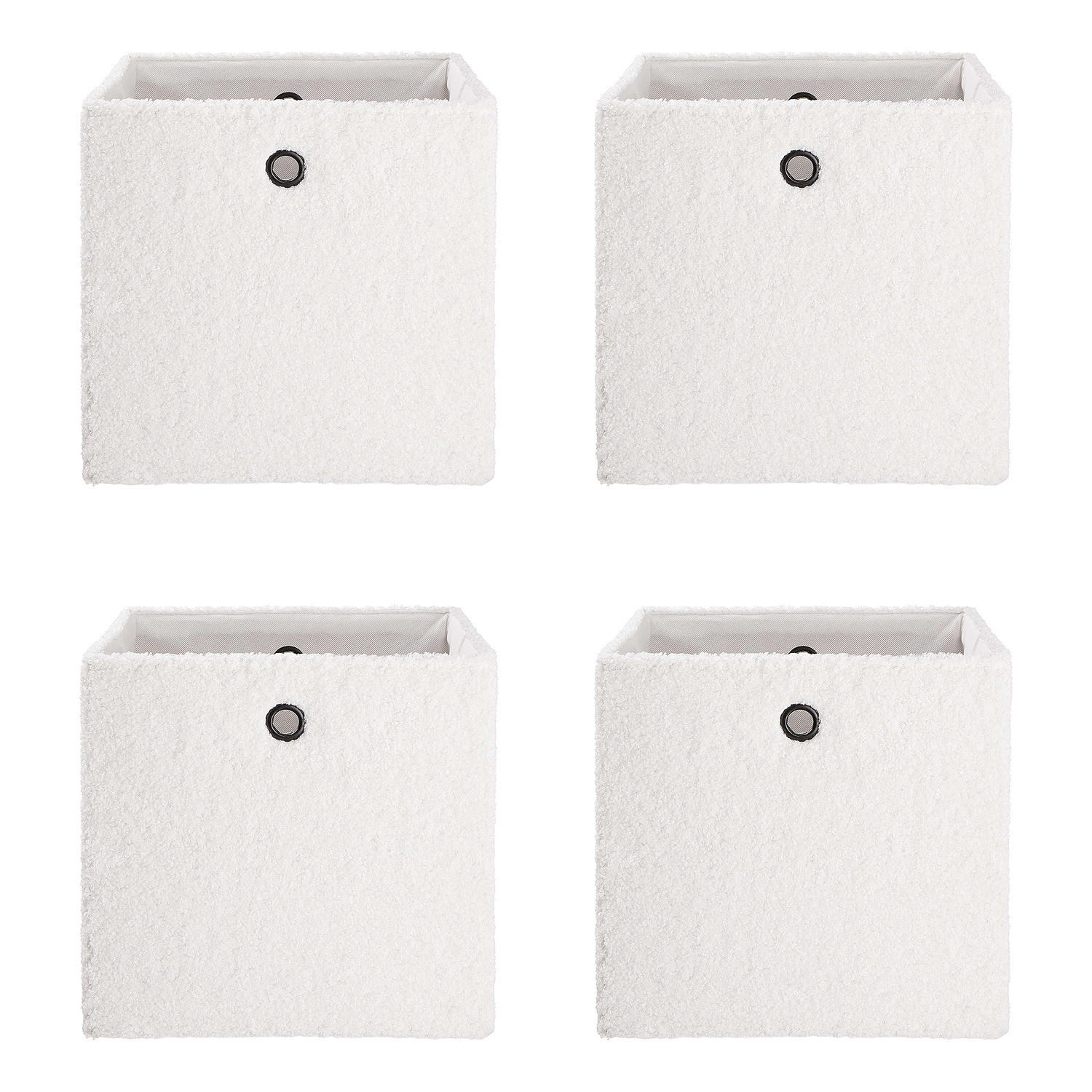 KORB (4er Set) Toddy - Weiß, Kunststoff (30/30/30cm) - Butlers