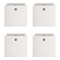 KORB (4er Set) Toddy - Weiß, Kunststoff (30/30/30cm) - Butlers