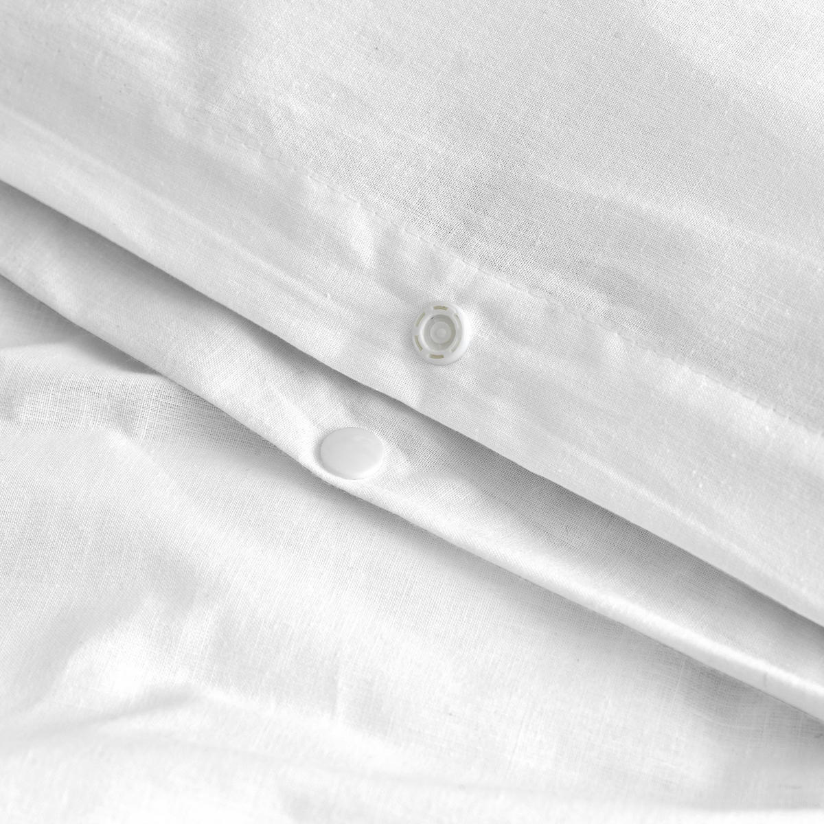 BETTBEZUG 2er-Set teiliges basic 155x220 cm (komfortgrösse) weiss - Weiß, Textil (155/220cm) - Happy Friday