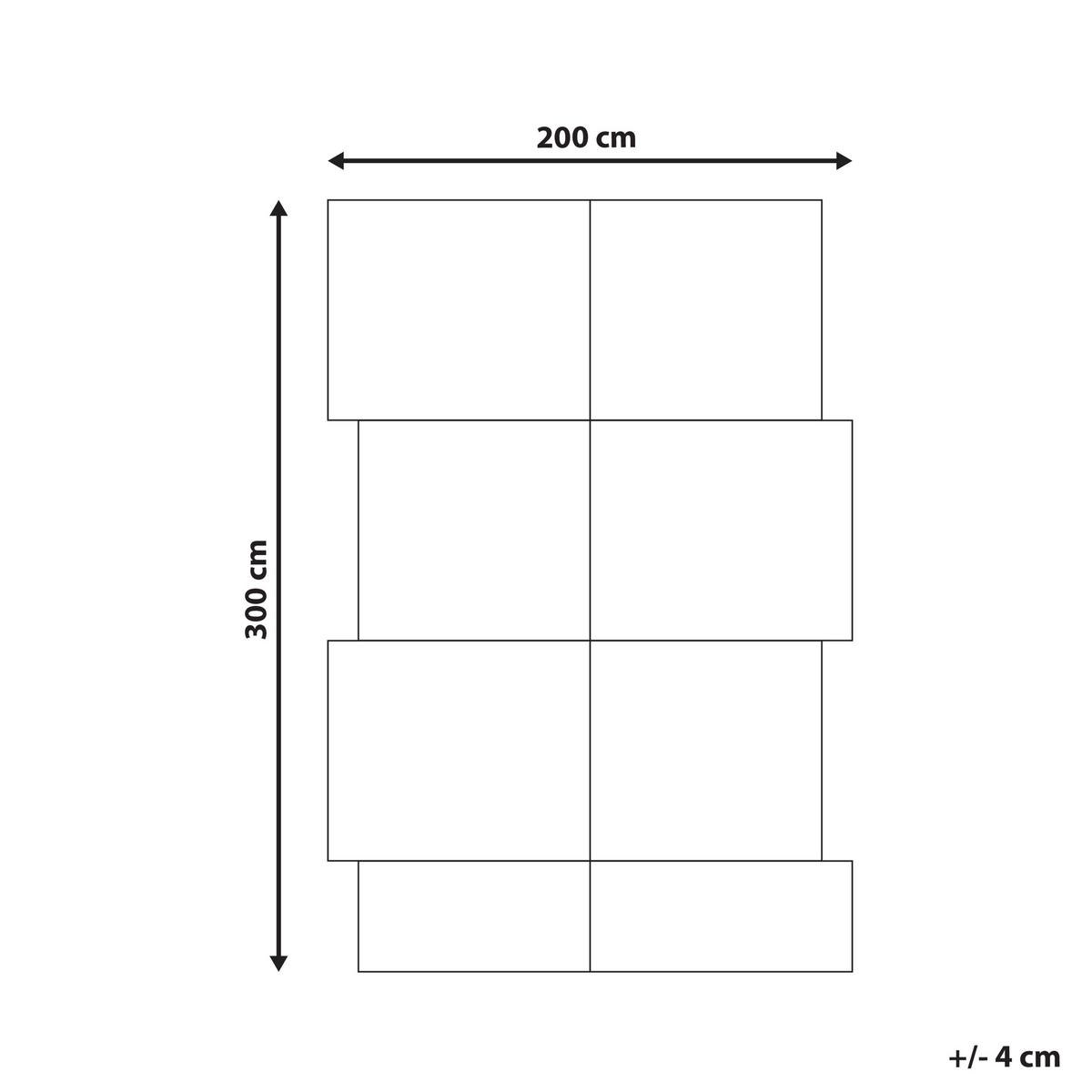 KOBEREC Béžový 200/300 cm Juta Sangli - béžová, textil (200/300cm) - Beliani