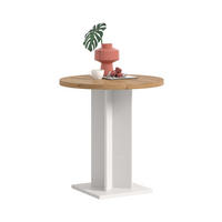 ESSTISCH GUSTAV (B/H/T: ca. 70/76/70 cm) in weiß/Artisan Eiche Nachbildung - Weiß, Holzwerkstoff (70/70/76cm)