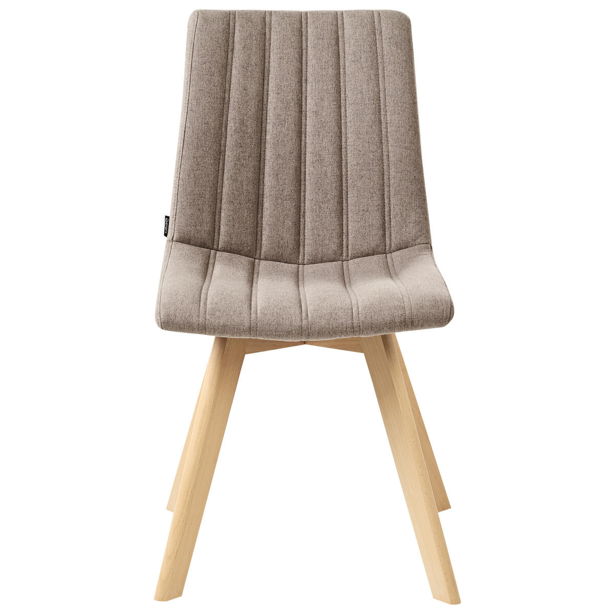 ÉTKEZŐSZÉK 2 darabos Szett Szövet Barna Calgary - barna, textil (48/86/56cm) - Beliani
