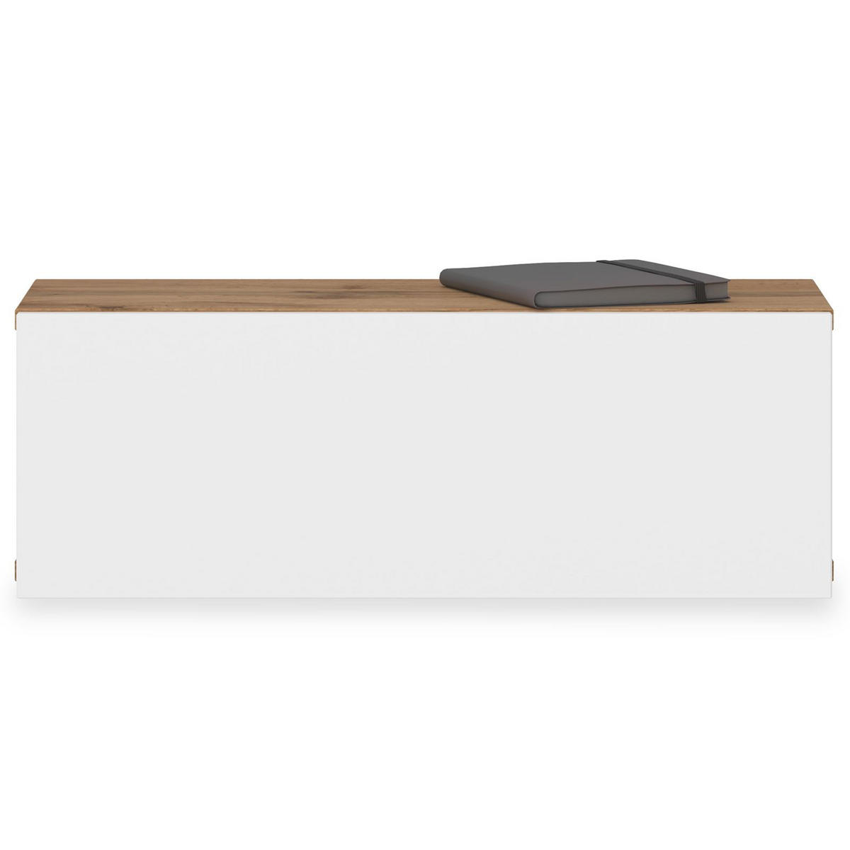 HÄNGENDER NACHTTISCH NANI Wotan Eiche/weiß - Eiche Wotan/Weiß, Holzwerkstoff (60/21/27cm) - IDIMEX