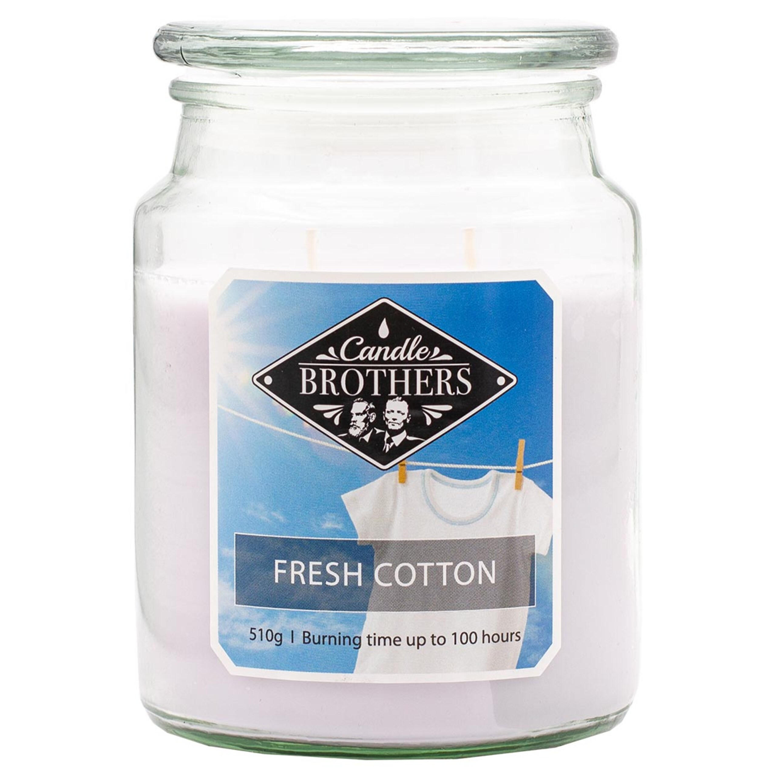 VONNÁ SVÍČKA Vícebarevná Fresh Cotton ve skle 100 h