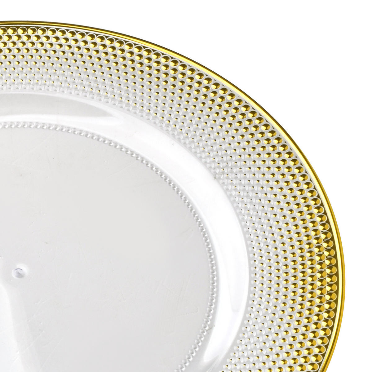 SERVIERTELLER Blanche Golden 33/33/1.5cm Plastik - Goldfarben, Kunststoff (33/1.5/33cm) - Mondex