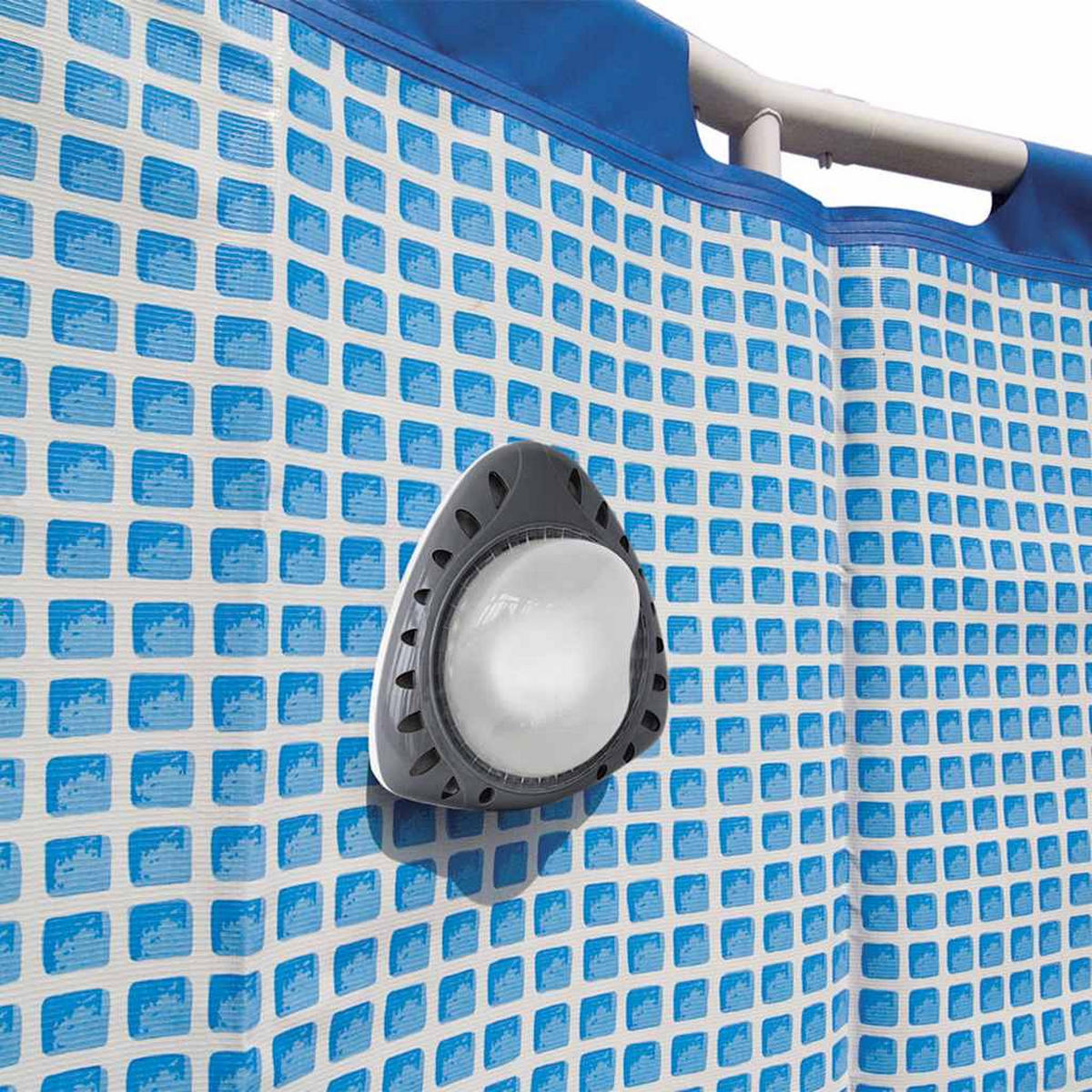 INTEX Led-Pool-Wandleuchte Magnetisch 28698 - Weiß, Kunststoff (20/30cm) - INTEX