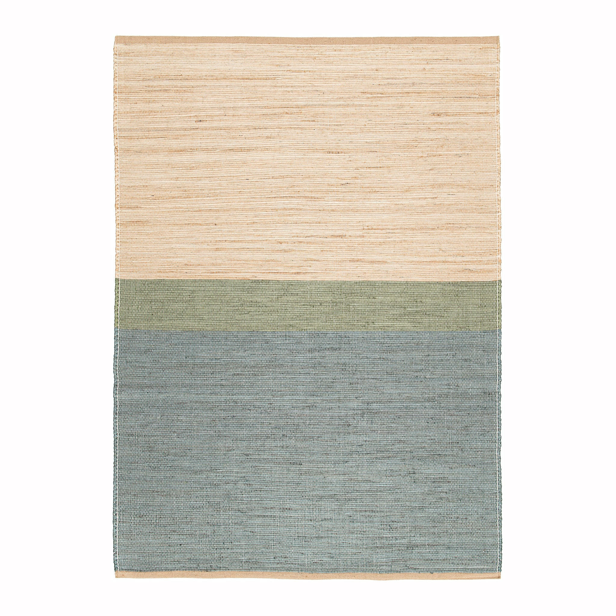 DESIGN-TEPPICH aus handgewebter Jute blau - Blau, Naturmaterialien (120/170cm) - AFK Living