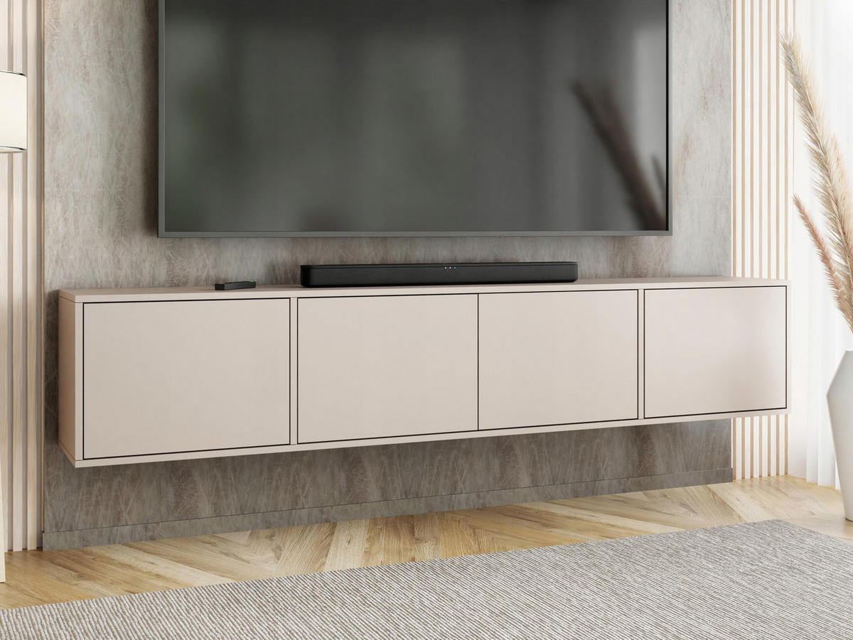 TV-LOWBOARD EDI 4 Kaschmir – 4-türig - Kaschmir, Holzwerkstoff (206.4/42/38.9cm)