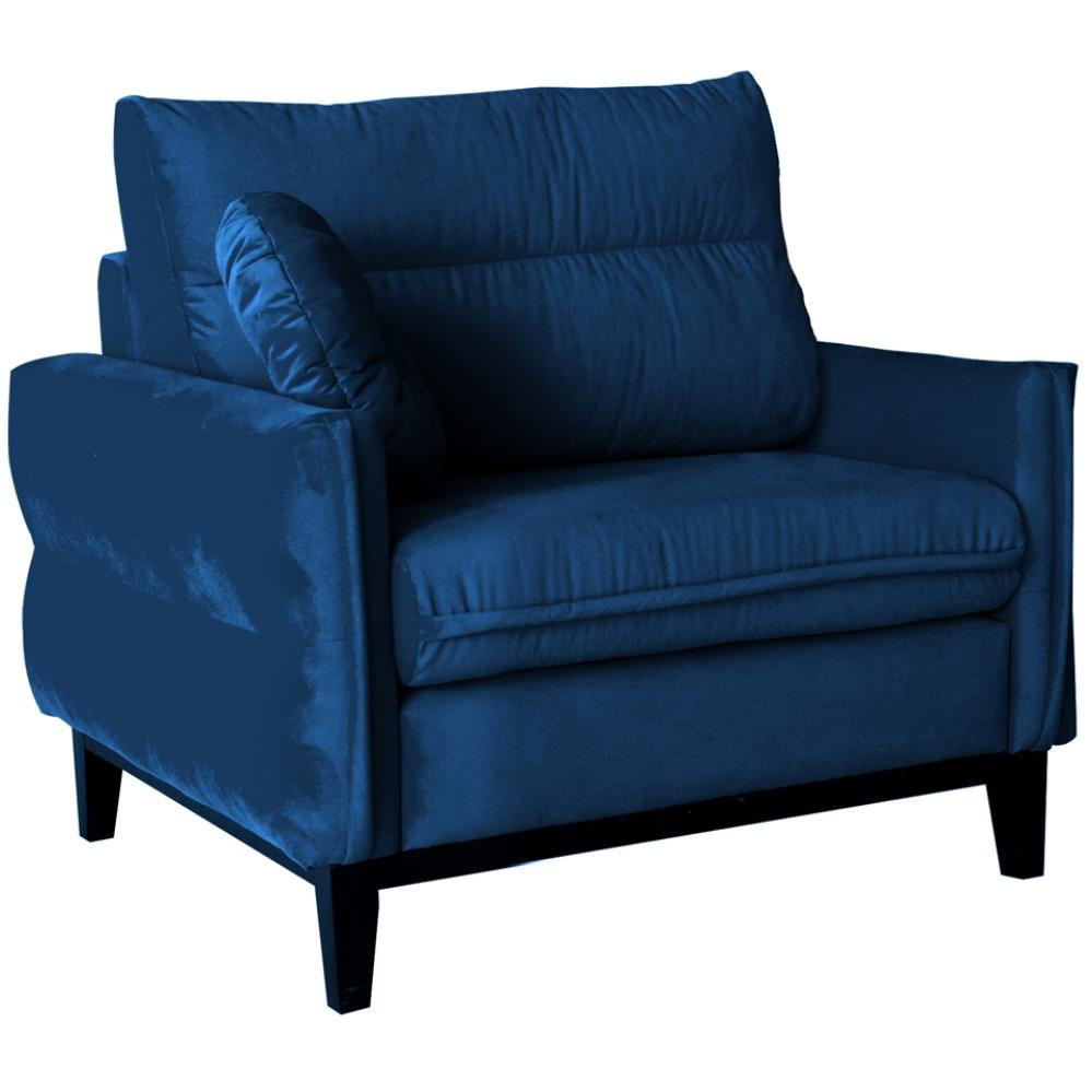 Beautysofa Relaxsessel Dunkelblau 94x95x94 cm