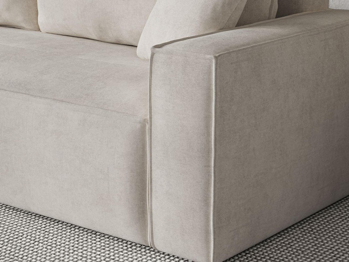 SOFA 230/90/70 Beige Sivra - Beige, Kunststoff/Textil (230/70/90cm) - Graingold