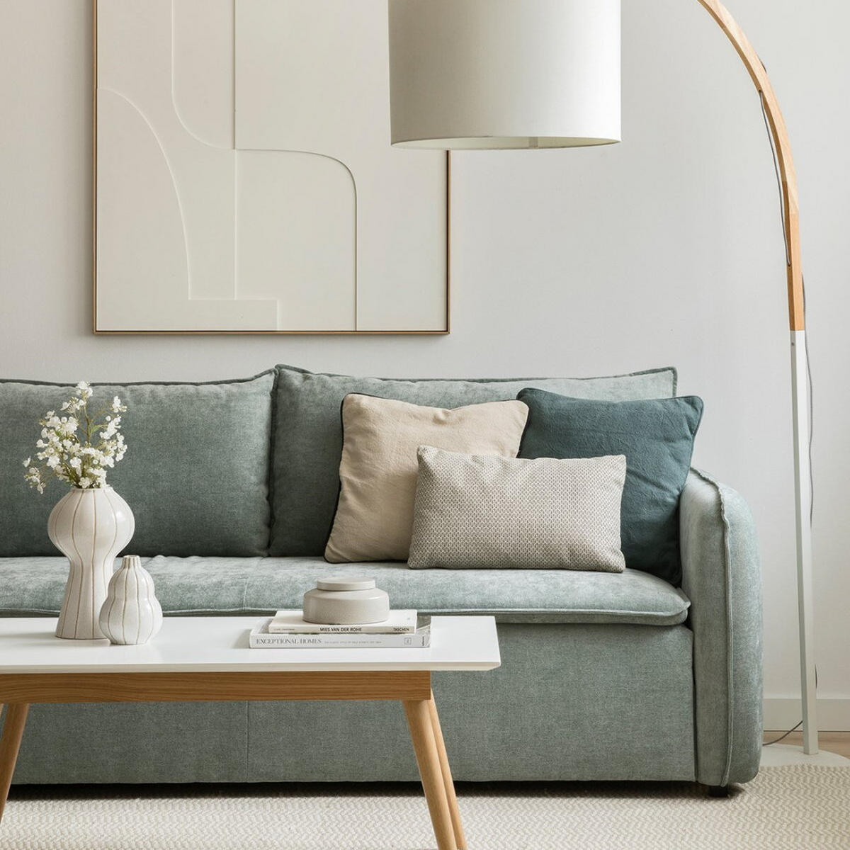 SCHLAFSOFA Ander Grün 224 cm x 89 cm - Grün, Textil (224/89/92cm) - Kenay Home