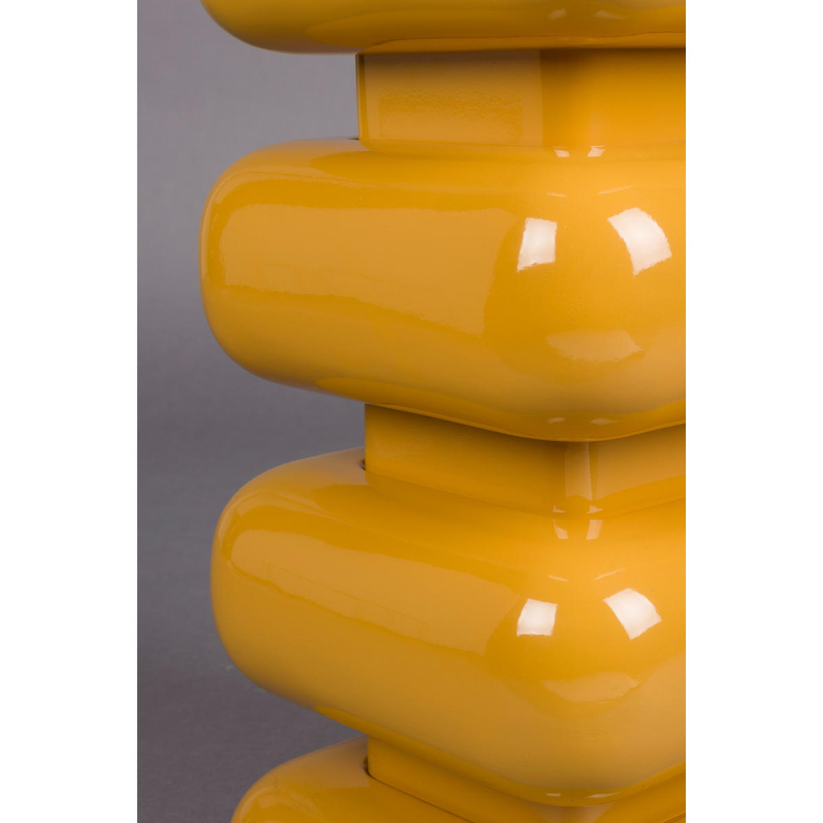 BEISTELLTISCH Stubby Gelb - Gelb, Metall (29/29/49cm) - Dutchbone
