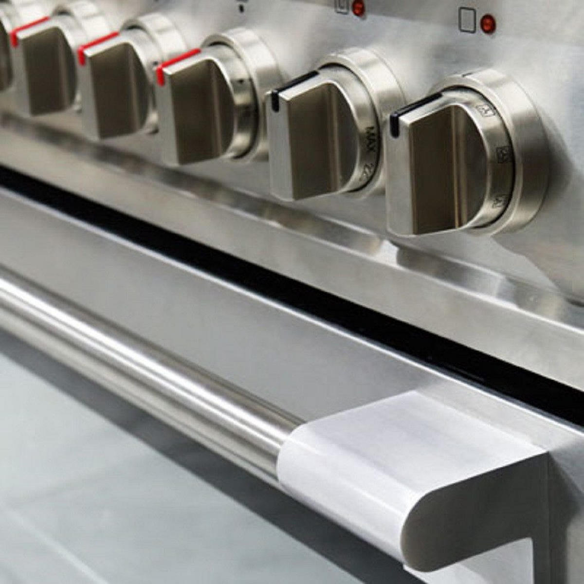 GAS-ELEKTRO-STANDHERD HGE 93201 R Edelstahl - Edelstahlfarben, Metall (90/90/60cm) - Kaiser Küchengeräte