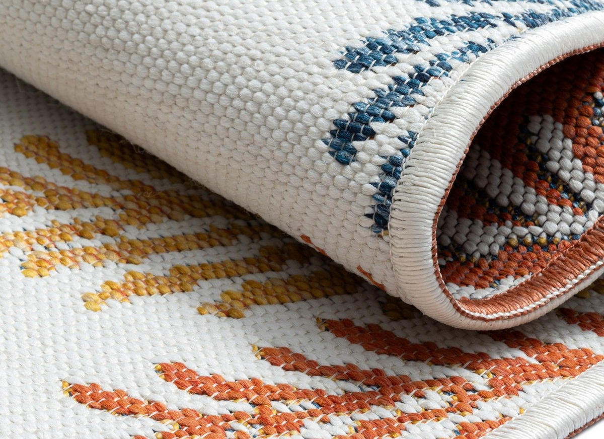 OUTDOORTEPPICH Zuri Rostfarben,Currygelb,Blaugrau 200/300 cm - Rostfarben, Textil (200/300cm) - My-Rug