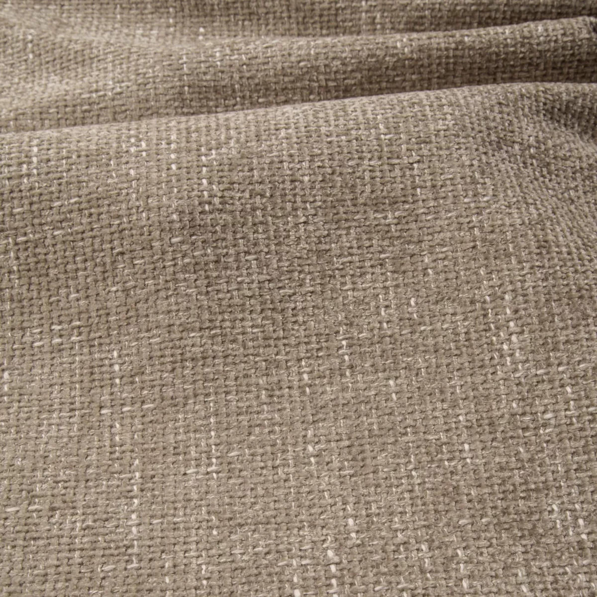 WOHNLANDSCHAFT Rastervelours Taupe 346cm - Taupe, Textil (346/76/166cm) - Sia Home
