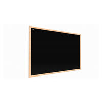 KREIDETAFEL Schwarze magnetische mit Naturholzrahmen 60x40cm - Schwarz, Metall (60/40/1.5cm) - ALLboards