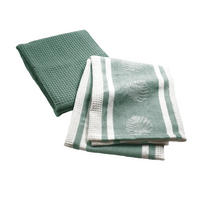 KÜCHENTÜCHER Ardenia 50/70 cm 2er-Set - Grün, Naturmaterialien (70/50cm) - Douceur d´intérieur