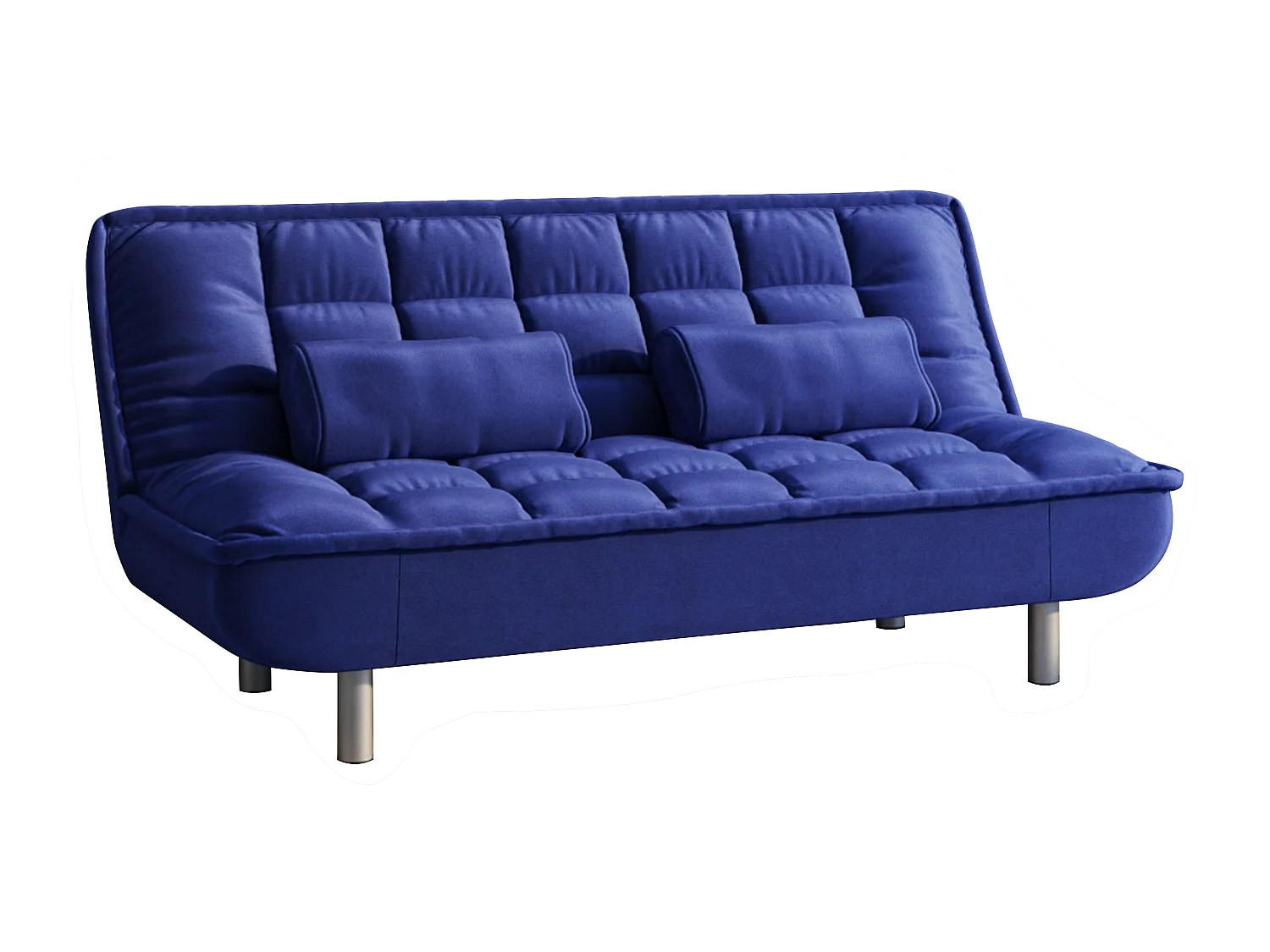 SCHLAFSOFA - 3 Personen - Stoff, Stoff - Königsblau - - Blau, Textil (190/89/96cm) - Vente-Unique