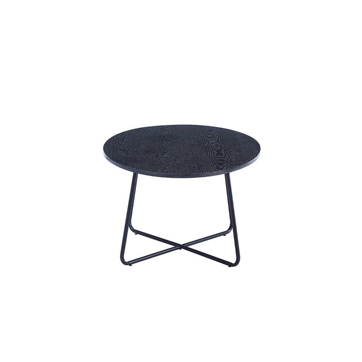 COUCHTISCH Oval NOVARIS - 110 x 66 cm Dark Oak - Schwarz, Holz (110/66/47cm) - Home Deluxe