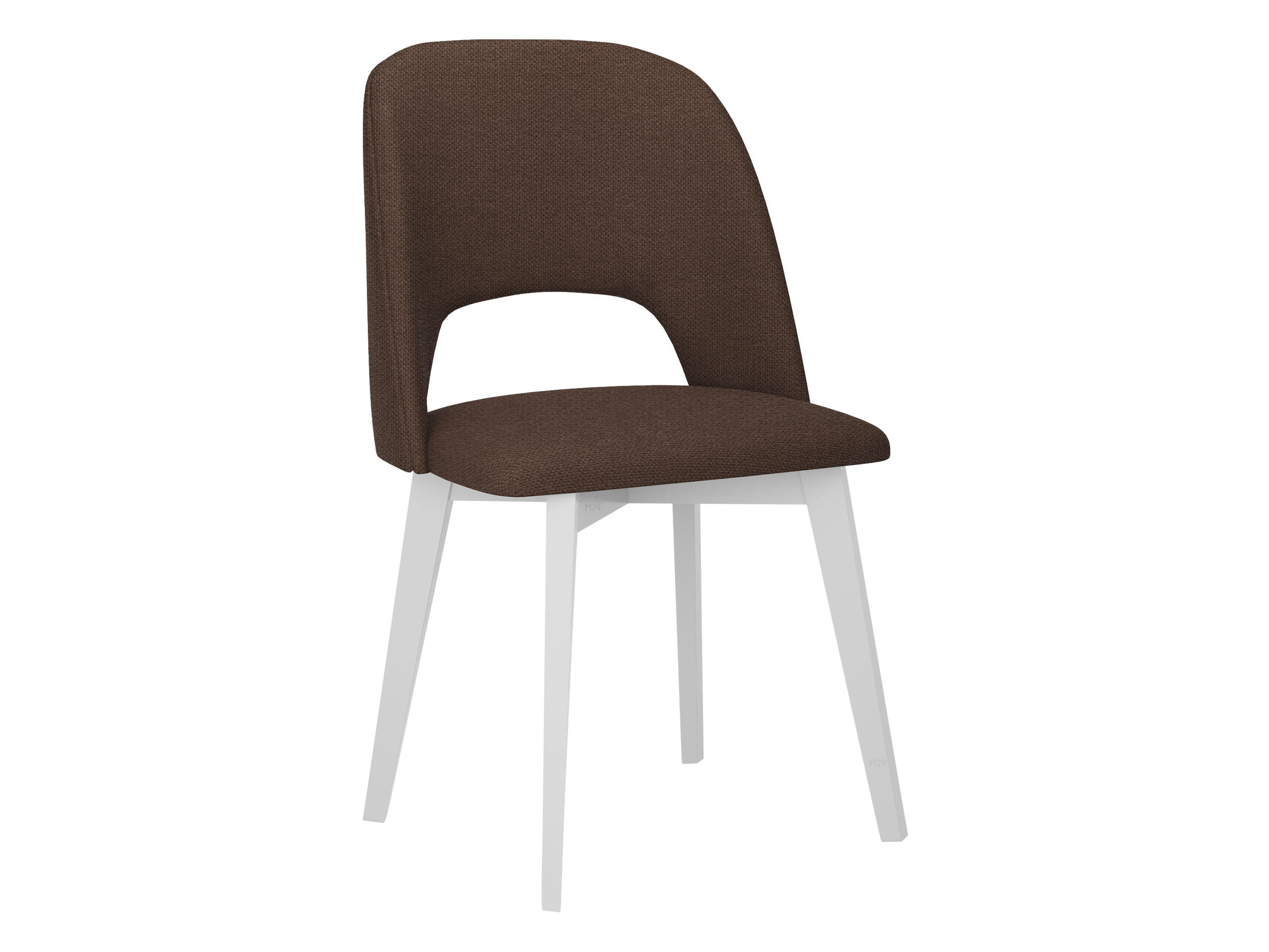 STUHL Monti 4, Holzfarbe: Weiß - Weiß/Braun, Holz (48/83/54cm) - MIRJAN24