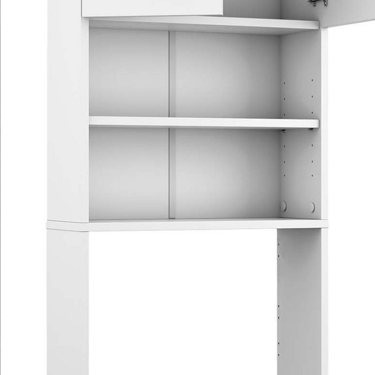 TOILETTENSCHRANK Weiß 64 x 190 cm mit 2 Türen - Weiß, Holzwerkstoff (64/190/26cm) - Vicco