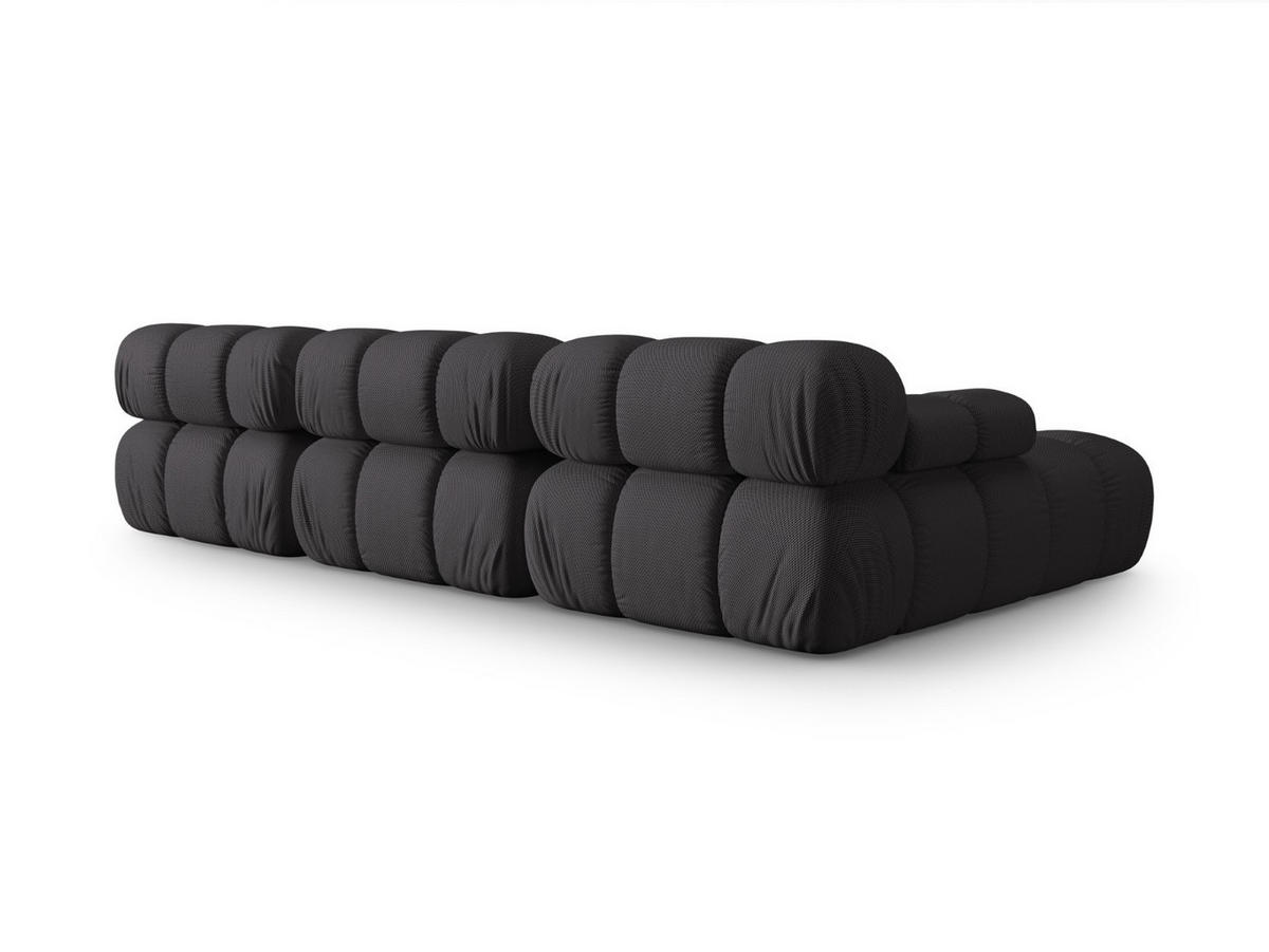 ECKSOFA modular links Bellis aus 3D-Stoff Expresso 4 Sitzplätze - Graubraun, Textil (155/282cm) - Micadoni