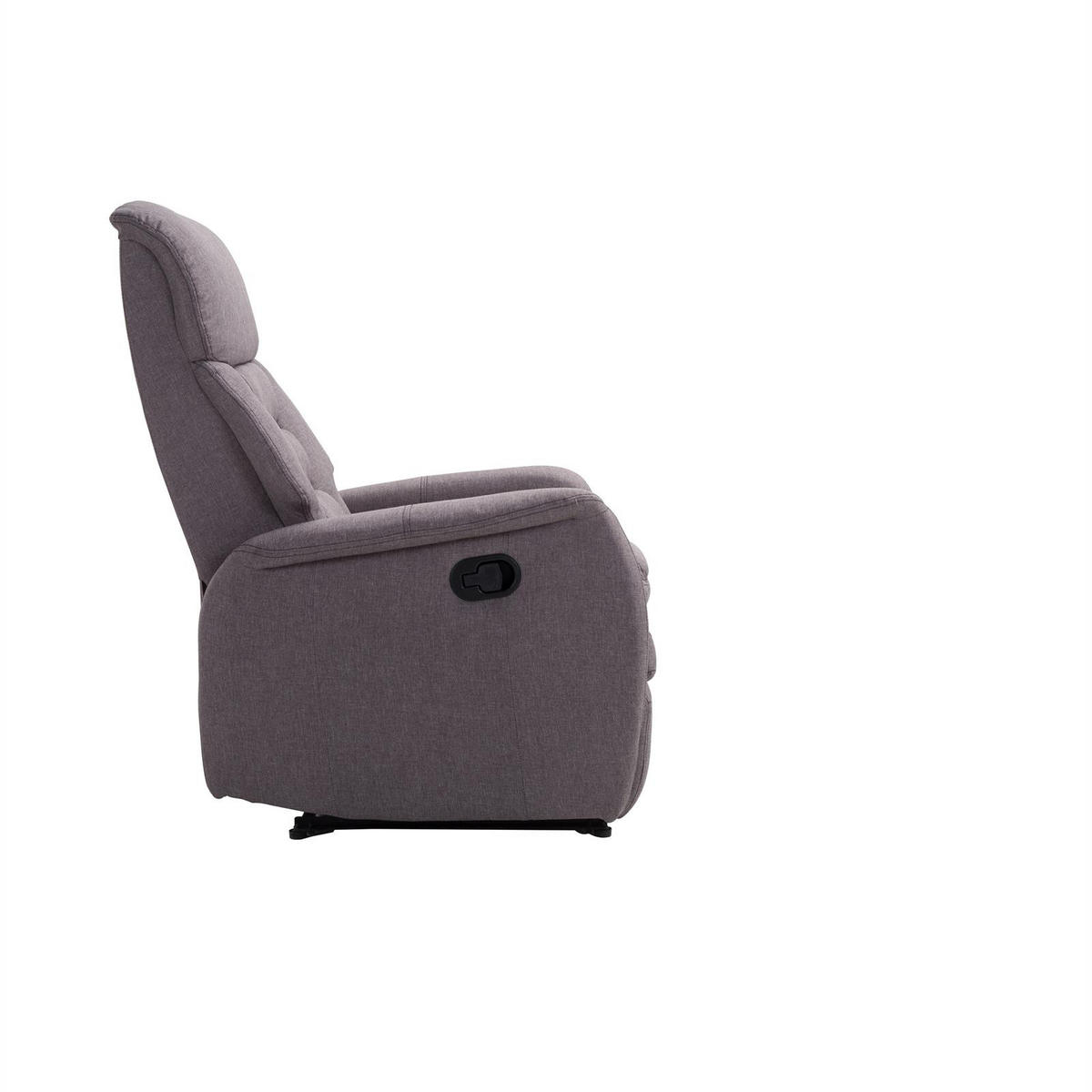 FERNSEHSESSEL RELAJO - Grau, Textil (72/106/87cm) - IDIMEX