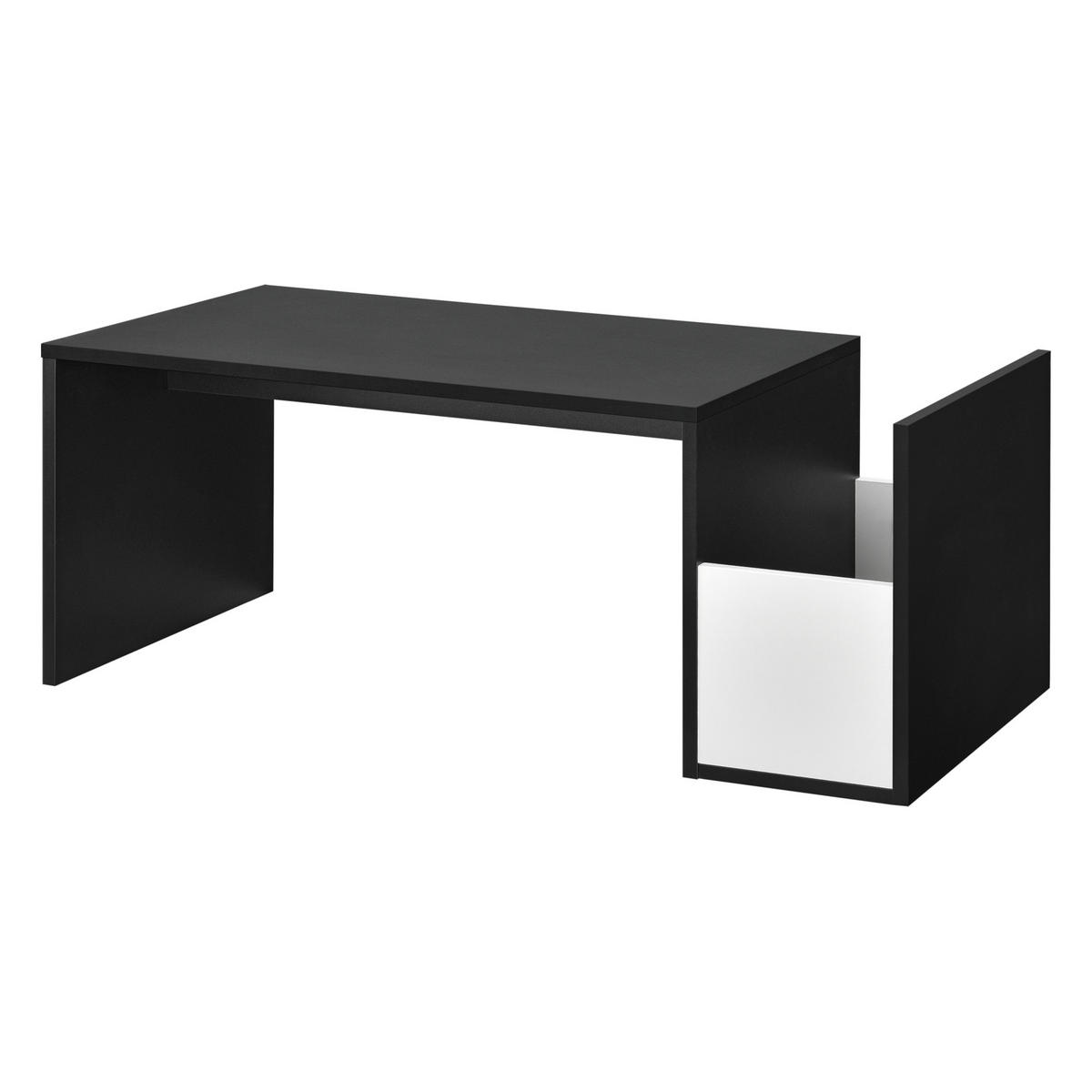 COUCHTISCH Bollnäs 90/45/35 - Schwarz, Holzwerkstoff (45/90/35cm) - [en.casa]
