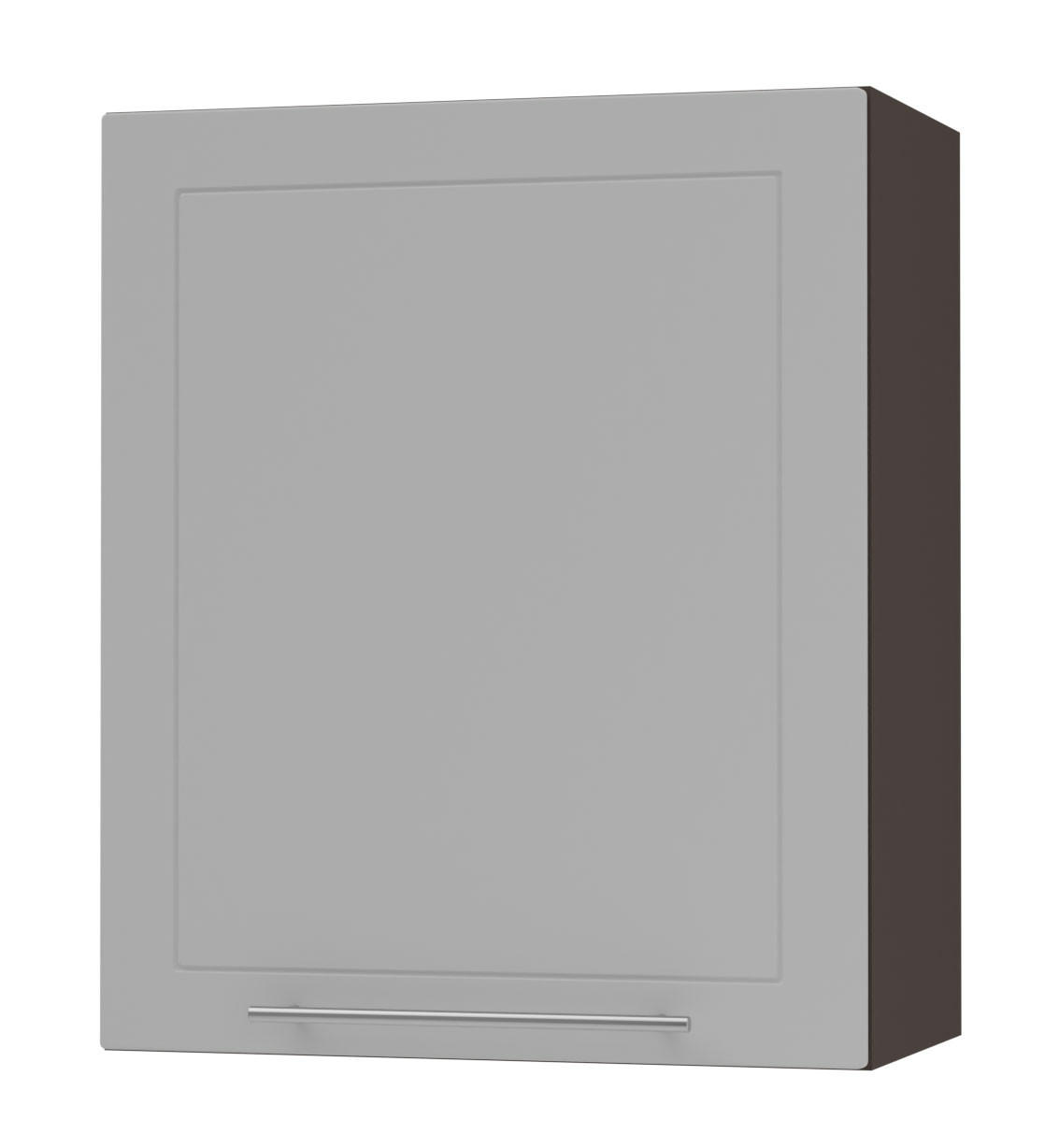 Feldmann-Wohnen Küchenhängeschrank Grau, Dunkelgrau 60x72x32.5 cm