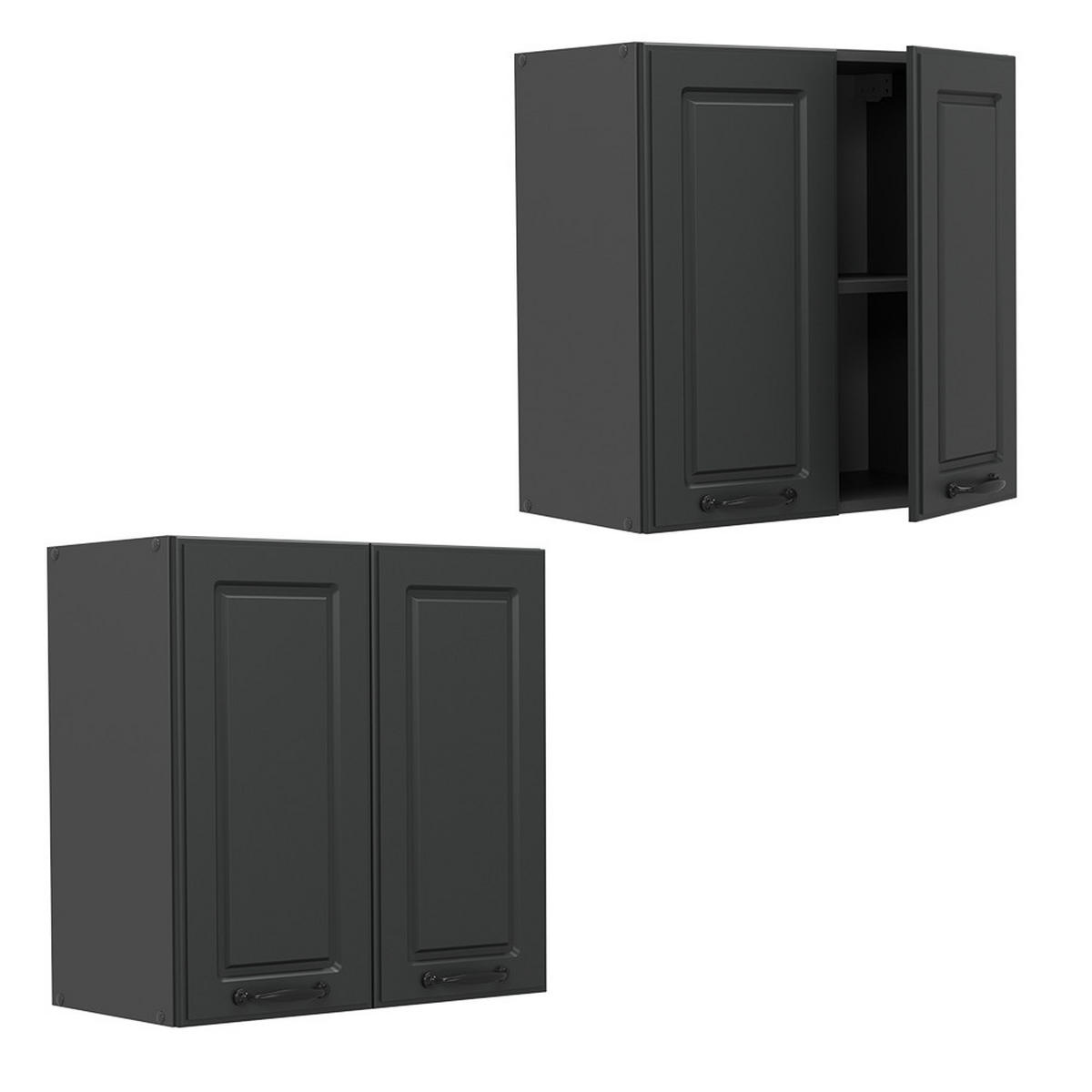 HÄNGESCHRANK R-Line Anthrazit Landhaus 60 cm - Anthrazit, Holzwerkstoff (60/60/31cm) - Vicco