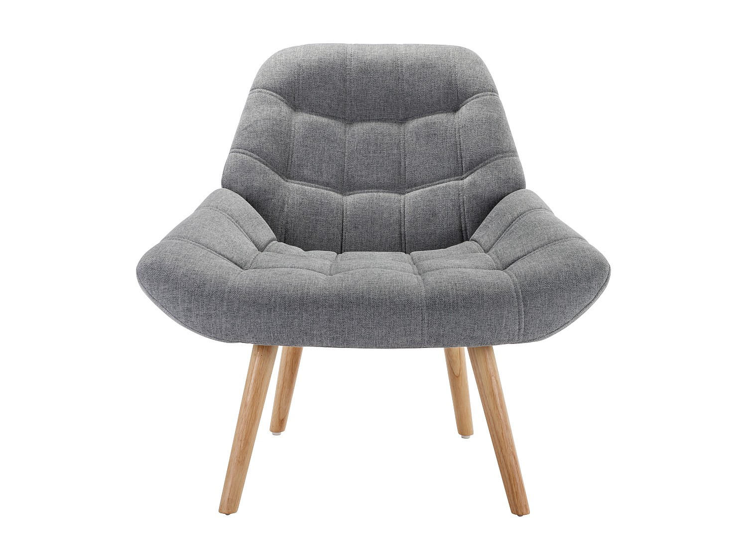 SESSEL mit gerader Rückenlehne - 1 Person - Stoff - Grau - - Grau, Textil (87/83/79cm) - Vente-Unique