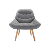 SESSEL mit gerader Rückenlehne - 1 Person - Stoff - Grau - - Grau, Textil (87/83/79cm) - Vente-Unique