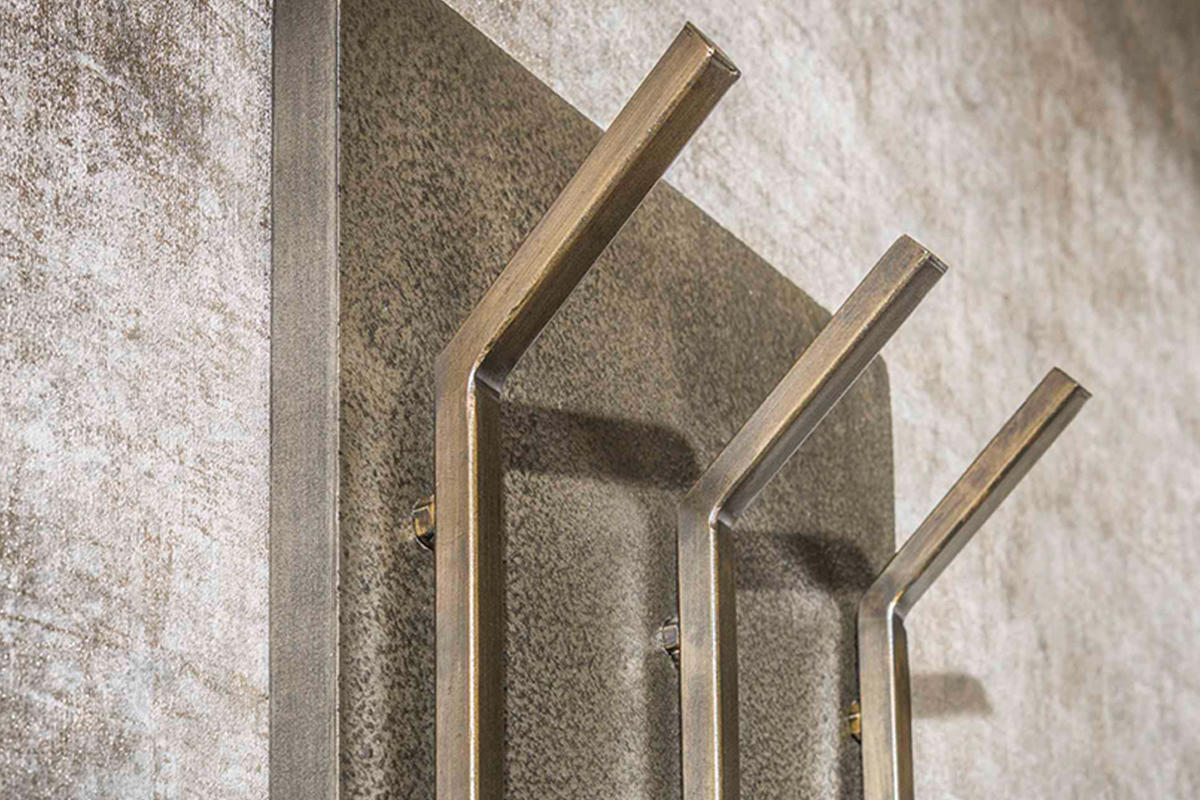 GARDEROBE AUREA Bronze Metall - Bronzefarben, Metall (35/100/12cm) - KAWOLA