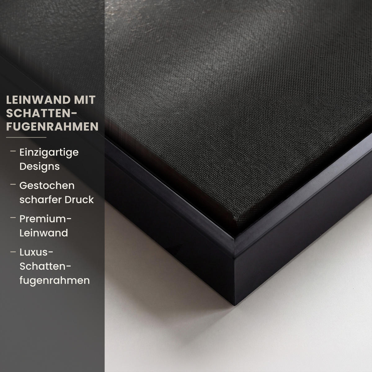 LEINWAND Bilder mit Rahmen - Frau - Schwarz - Gold - Gesicht - Lippen - 70x100 - Goldfarben, Textil (70/100cm) - MuchoWow