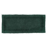 BADEMATTE 40/100 cm, 100% Baumwolle, wendbar - Dunkelgrün, Textil (40/100cm) - Homescapes