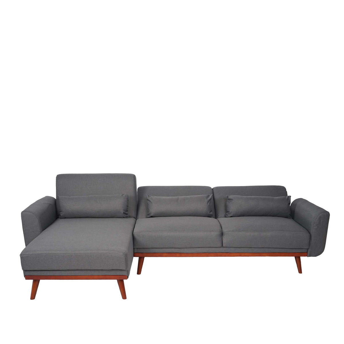 SOFA Grau - Grau, Textil (280/139cm) - MCW