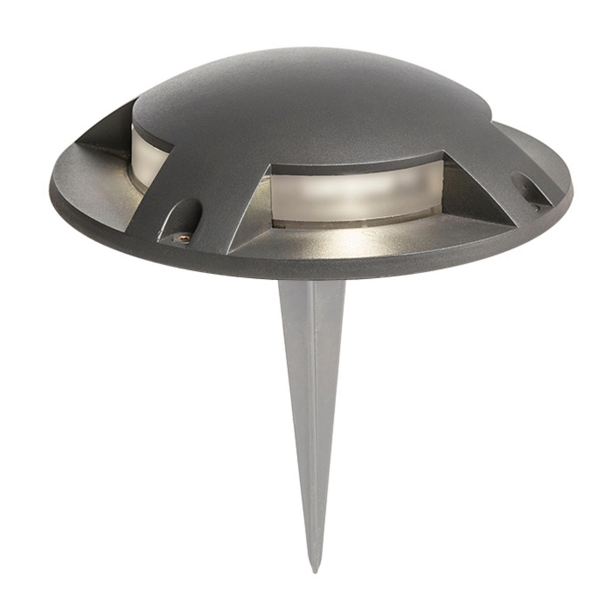 AUSSENLEUCHTE TOPTOP IV Anthrazitgrau 4 W IP67 - Grau, Metall (21/21/5cm) - Rendl