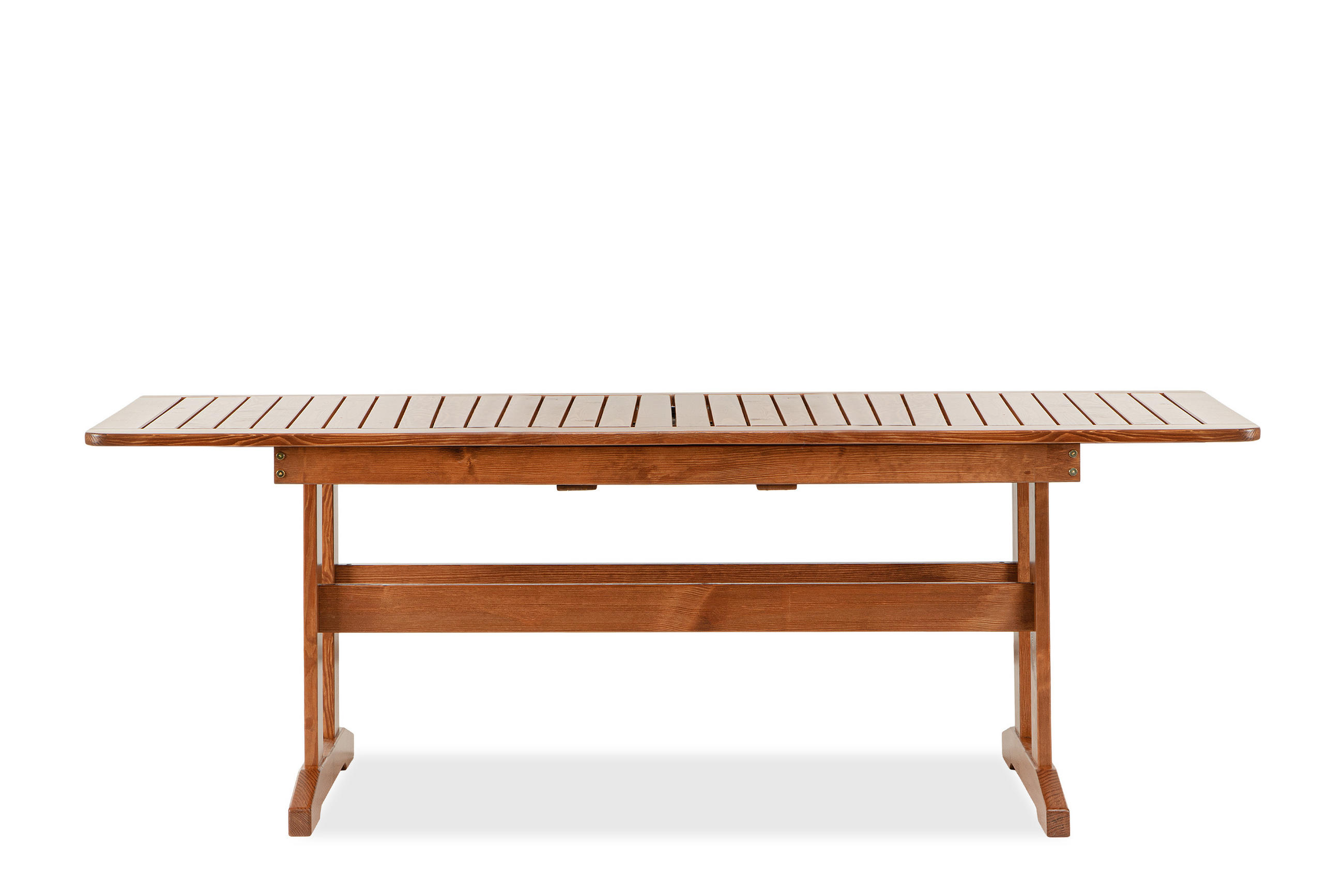 GARTENTISCH ALCES ausziehbar, aus massivem Kiefernholz, braun - Braun, Holz (160/90/73cm) - KONSIMO®