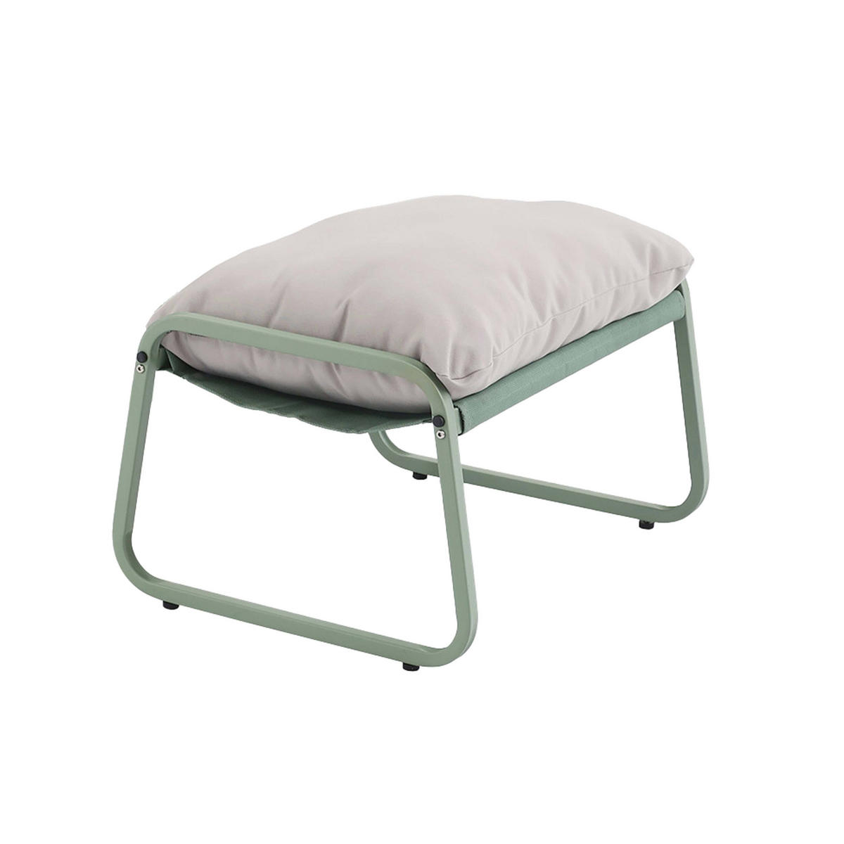 GARTEN-RELAXSESSEL mit Fußstütze, Kaktusgrünen - Grün, Textil (72/77/91cm) - Oviala