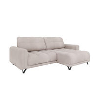 ECKSOFA Ferrino L-Form, Recamiere beidseitig montierbar, Grün - Grün, Holz (174/234cm) - Panda Möbel