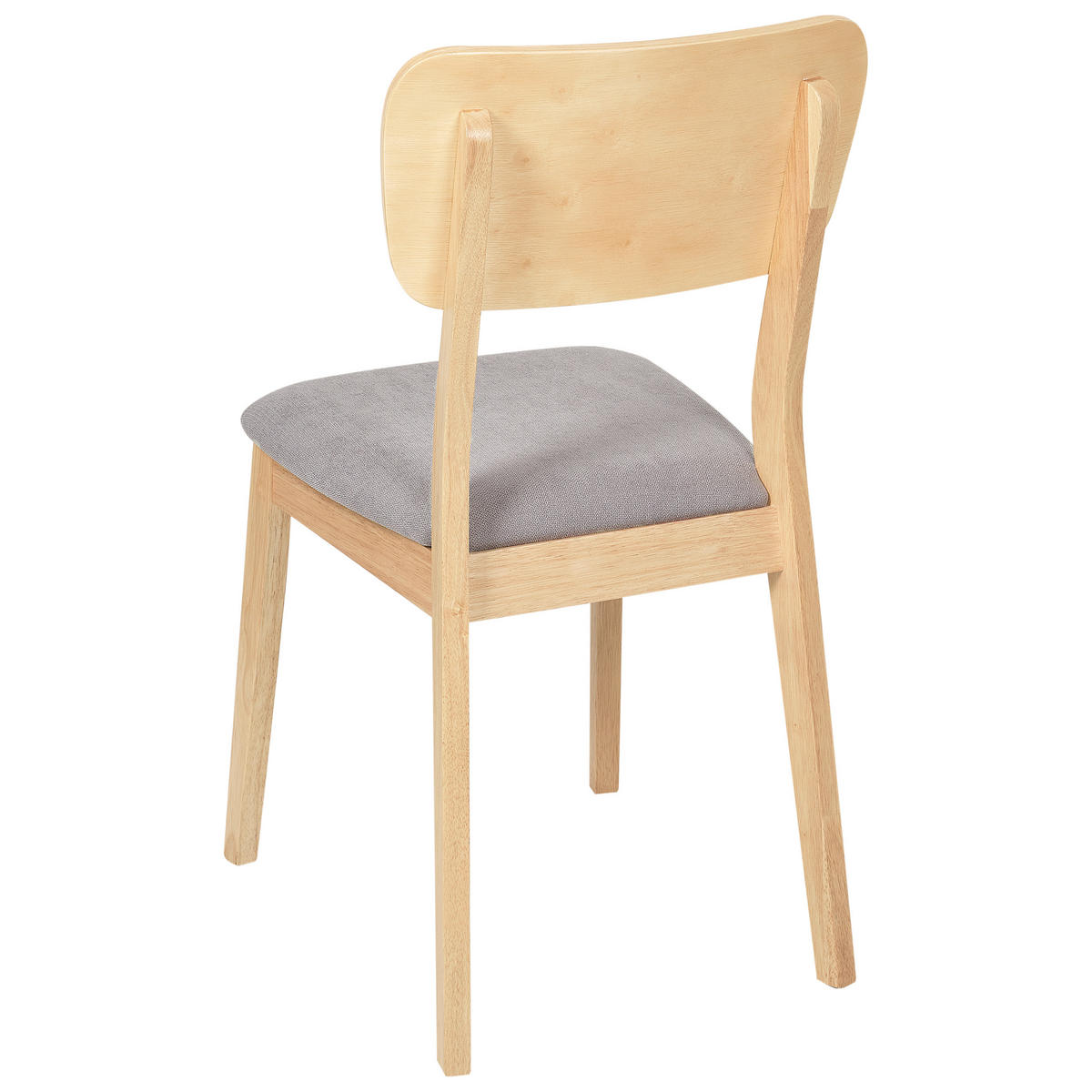 ÉTKEZŐSZÉK 2 darabos Szett Világos fa színű Minier - világosbarna/szürke, fa (46/85/51cm) - Beliani