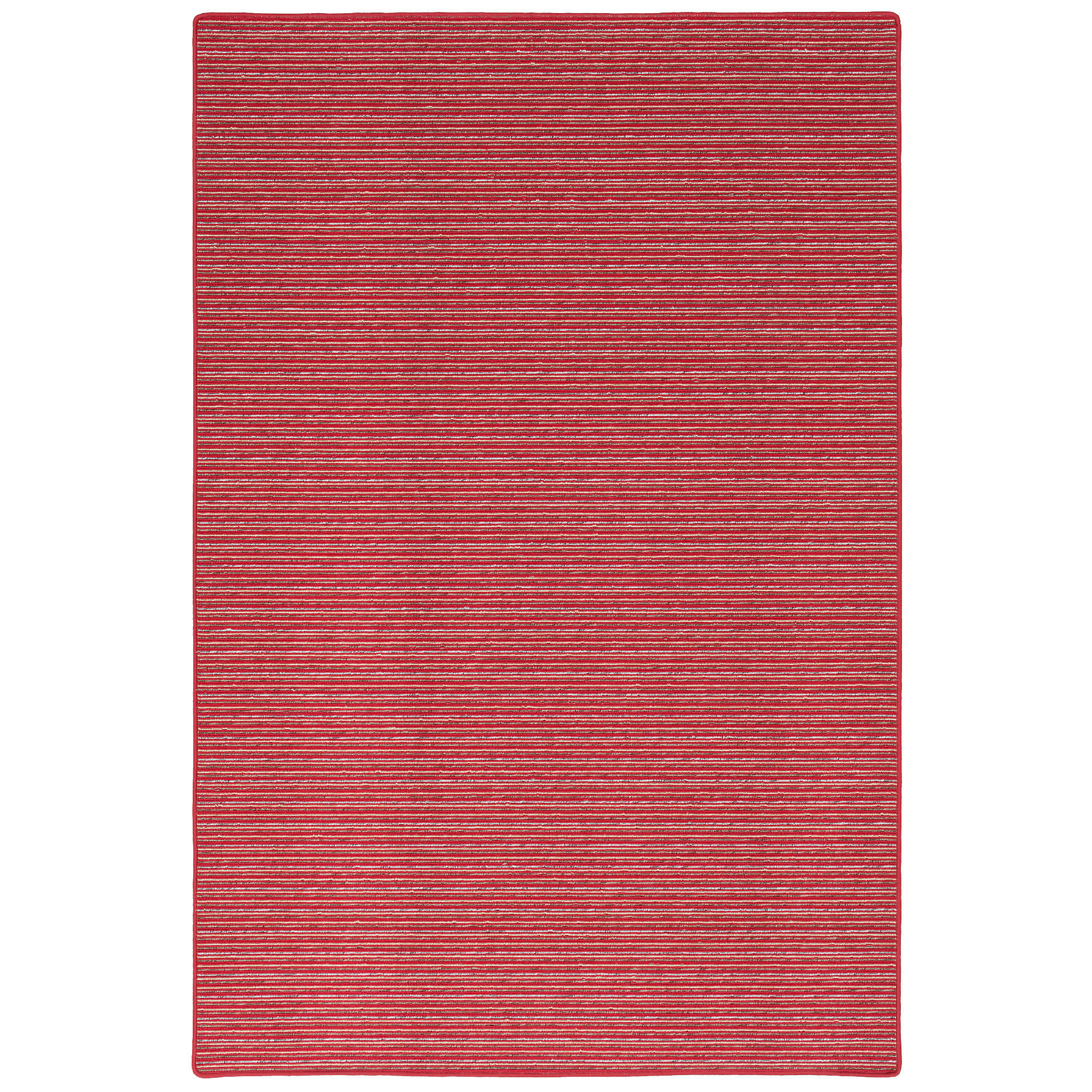 STREIFENBERBER TEPPICH MARTA - Rot, Textil (80/240cm) - Snapstyle