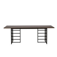 ESSTISCH Ystad Beige 100x220x75 - Braun, Holzwerkstoff (220/100/75cm) - FURNLUX